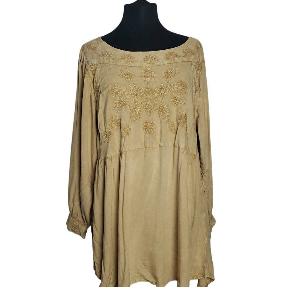 Solitaire Tan Blouse XL